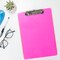 BAZIC Standard Size Plastic Clipboard with Low-Profile Clip, 4-Pack
